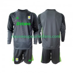 Maillot Aston Villa Gardien Enfant Tenue Domicile 2025-2026 Manche Longue