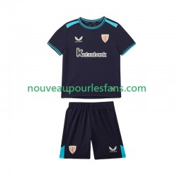 Maillot Athletic Bilbao Enfant Tenue Extérieur 2025-2026 Manche Courte