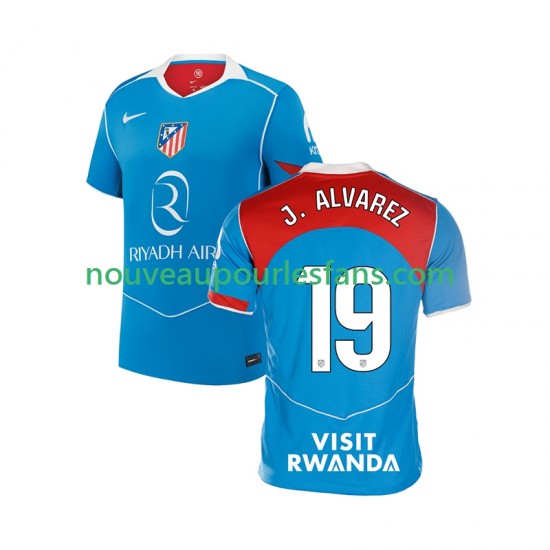 Maillot Atlético Madrid Julian Alvarez 19 Homme Tenue 3ème 2025-2026 Manche Courte