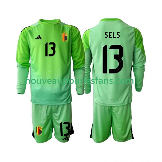 Maillot Belgique Matz Sels 13 Gardien Enfant Tenue Domicile 2025 Manche Longue