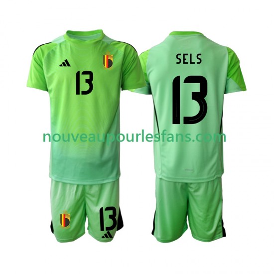 Maillot Belgique Matz Sels 13 Gardien Enfant Tenue Domicile 2025 Manche Courte