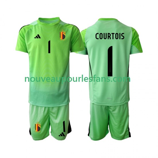 Maillot Belgique Thibaut Courtoi 1 Gardien Enfant Tenue Domicile 2025 Manche Courte