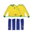 Maillot Brésil Rétro Enfant Tenue Domicile 1998 Manche Longue