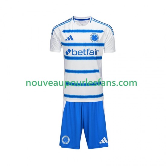 Maillot Cruzeiro Enfant Tenue Extérieur 2025-2026 Manche Courte