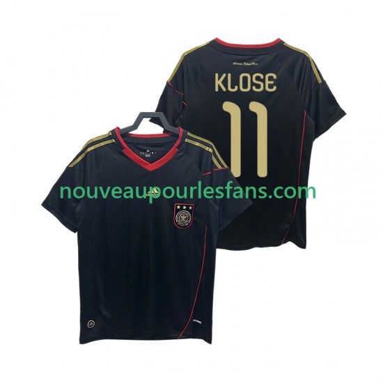 Maillot Allemagne KLOSE 11 Rétro Homme Tenue Extérieur 2010 Manche Courte