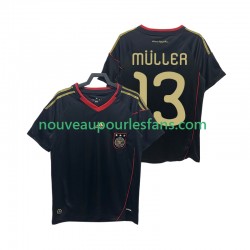 Maillot Allemagne MULLER 13 Rétro Homme Tenue Extérieur 2010 Manche Courte