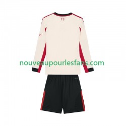 Maillot Liverpool Enfant Tenue Extérieur 2025-2026 Manche Longue
