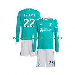 Maillot Liverpool Hugo Ekitike 22 Enfant Tenue 3ème 2025-2026 Manche Longue
