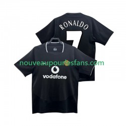 Maillot Manchester United RONALDO 7 2004 Rétro Homme Tenue Extérieur 2002 Manche Courte