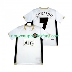 Maillot Manchester United RONALDO 7 -2007 Rétro Homme Tenue Extérieur 2006 Manche Courte
