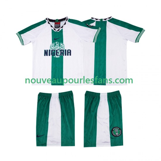 Maillot Nigeria 1996 Rétro Enfant Tenue Extérieur Manche Courte