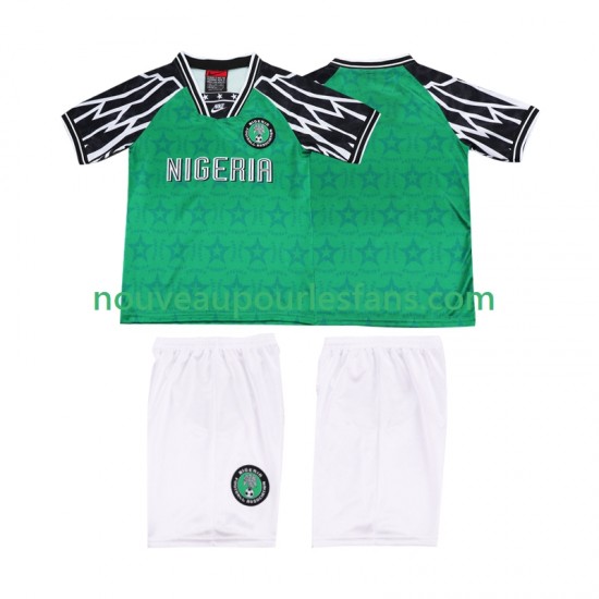 Maillot Nigeria 1995 Rétro Enfant Tenue Domicile Manche Courte