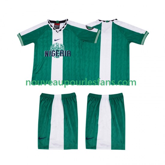 Maillot Nigeria 1996 Rétro Enfant Tenue Domicile Manche Courte