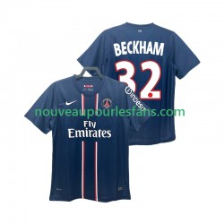 Maillot Paris Saint-Germain BECKHAM 32 2012 2013 Rétro Homme Tenue Domicile Manche Courte
