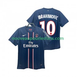 Maillot Paris Saint-Germain Ibrahimović 10 2012 2013 Rétro Homme Tenue Domicile Manche Courte