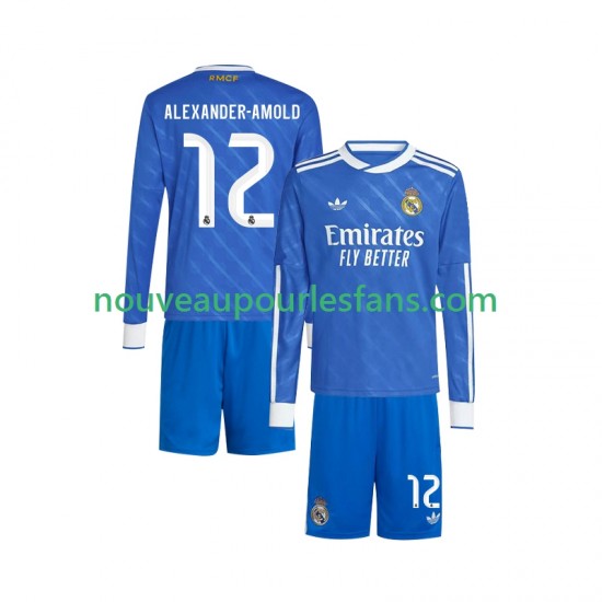 Maillot Real Madrid Trent Alexander-Arnold 12 Enfant Tenue 3ème 2025-2026 Manche Longue