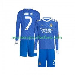 Maillot Real Madrid Vinicius Junior 7 Enfant Tenue 3ème 2025-2026 Manche Longue