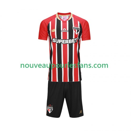 Maillot São Paulo Enfant Tenue Extérieur 2025-2026 Manche Courte