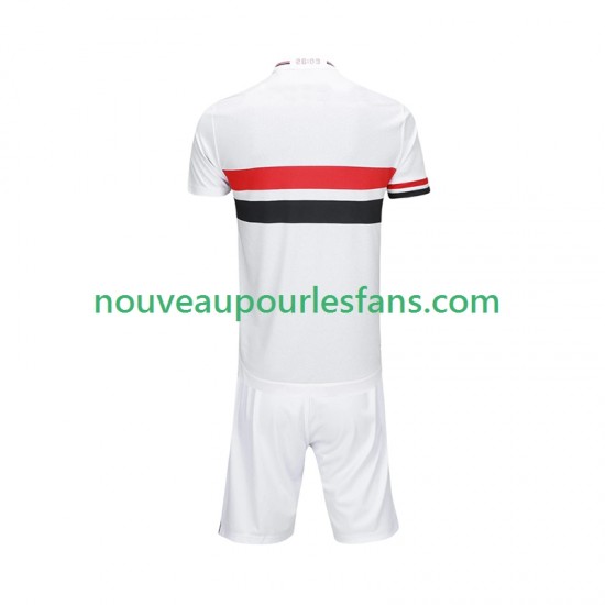 Maillot São Paulo Enfant Tenue Domicile 2025-2026 Manche Courte