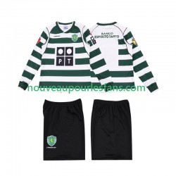 Maillot Sporting CP 2001 2003 Rétro Enfant Tenue Domicile Manche Longue
