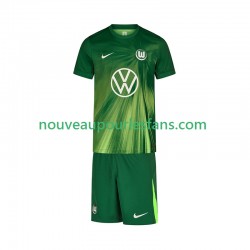 Maillot VfL Wolfsburg Enfant Tenue Domicile 2025-2026 Manche Courte