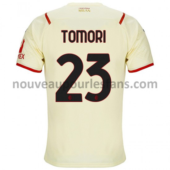 Maillot AC Milan Fikayo Tomori 23 Tenue Extérieur 2021-2022 Manche Courte
