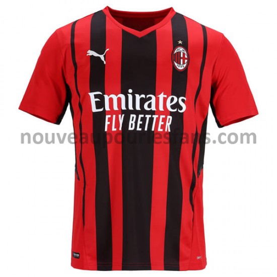 Maillot AC Milan Tenue Domicile 2021-2022 Manche Courte