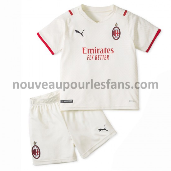 Maillot AC Milan Enfant Tenue Extérieur 2021-2022 Manche Courte