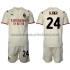 Maillot AC Milan Simon Kjaer 24 Enfant Tenue Extérieur 2021-2022 Manche Courte