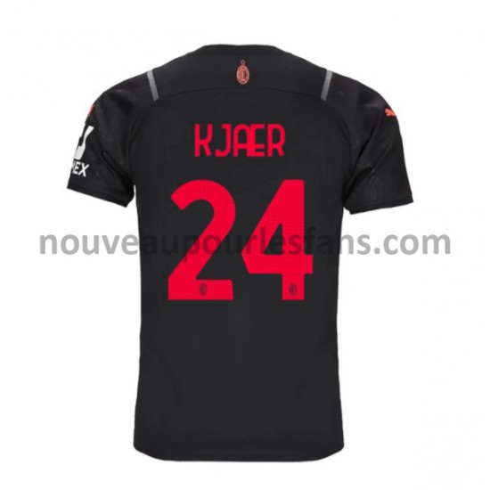 Maillot AC Milan Simon Kjaer 24 Tenue 3ème 2021-2022 Manche Courte