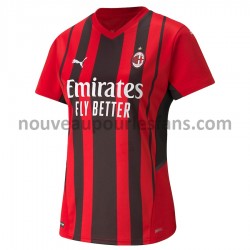 Maillot AC Milan Femme Tenue Domicile 2021-2022 Manche Courte