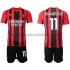 Maillot AC Milan Zlatan Ibrahimovic 11 Enfant Tenue Domicile 2021-2022 Manche Courte
