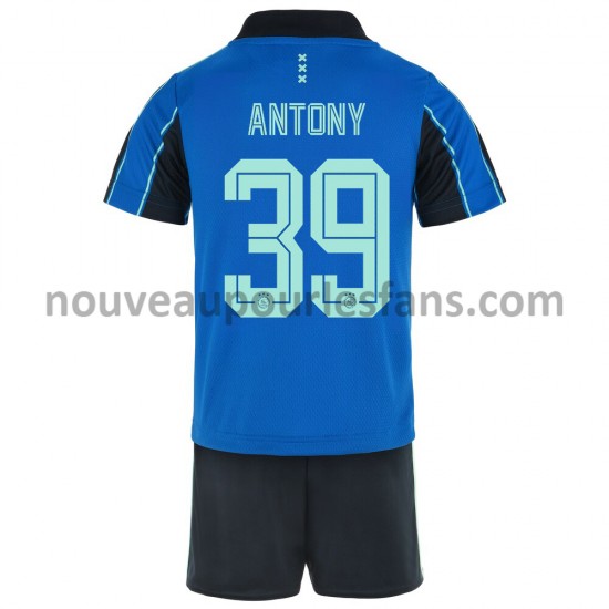 Maillot Ajax Amsterdam Antony 39 Enfant Tenue Extérieur 2021-2022 Manche Courte