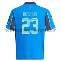Maillot Ajax Amsterdam Steven Berghuis 23 Tenue Extérieur 2021-2022 Manche Courte