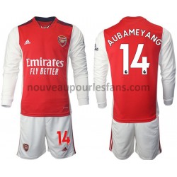 Maillot Arsenal Aubameyang 14 Enfant Tenue Domicile 2021-2022 Manche Longue