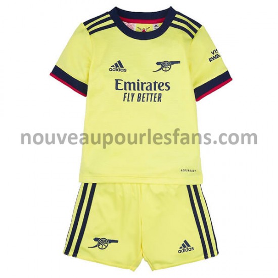 Maillot Arsenal Enfant Tenue Extérieur 2021-2022 Manche Courte