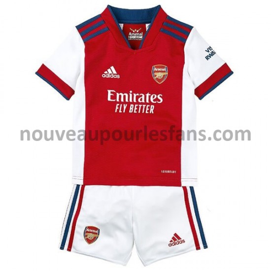 Maillot Arsenal Enfant Tenue Domicile 2021-2022 Manche Courte