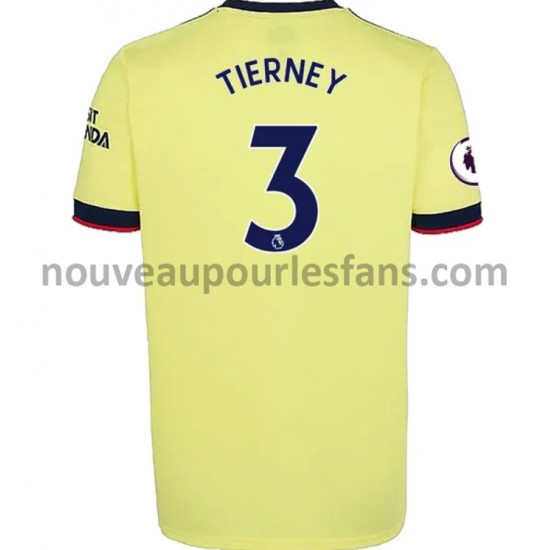 Maillot Arsenal Kieran Tierney 3 Tenue Extérieur 2021-2022 Manche Courte