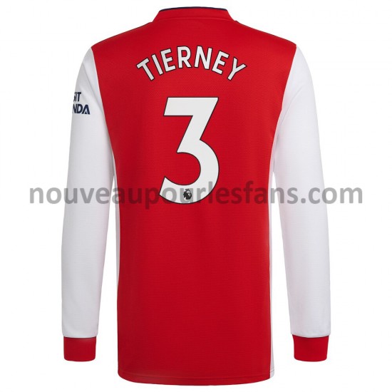 Maillot Arsenal Kieran Tierney 3 Tenue Domicile 2021-2022 Manche Longue