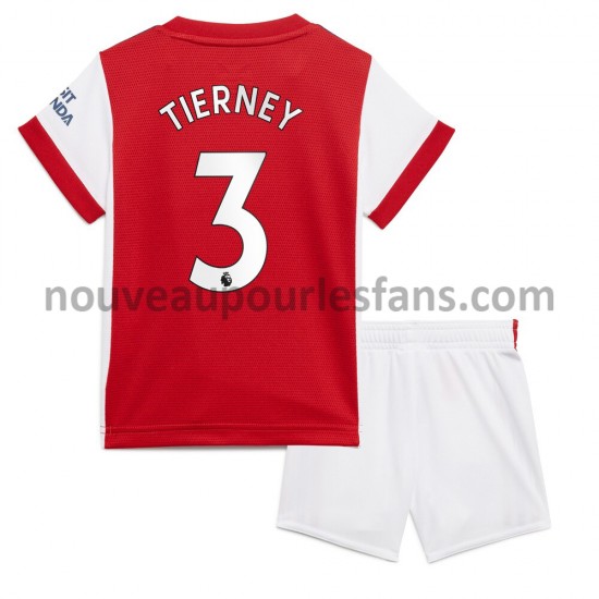 Maillot Arsenal Kieran Tierney 3 Enfant Tenue Domicile 2021-2022 Manche Courte