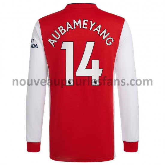 Maillot Arsenal Pierre-Emerick Aubameyang 14 Tenue Domicile 2021-2022 Manche Longue