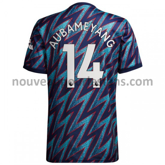 Maillot Arsenal Pierre-Emerick Aubameyang 14 Tenue 3ème 2021-2022 Manche Courte