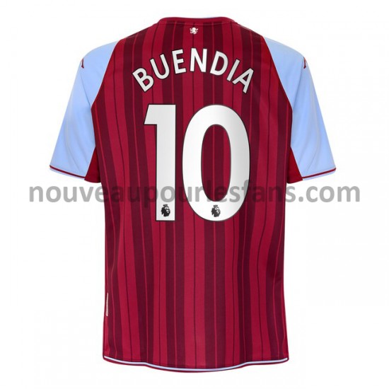 Maillot Aston Villa Emiliano Buendia 10 Tenue Domicile 2021-2022 Manche Courte