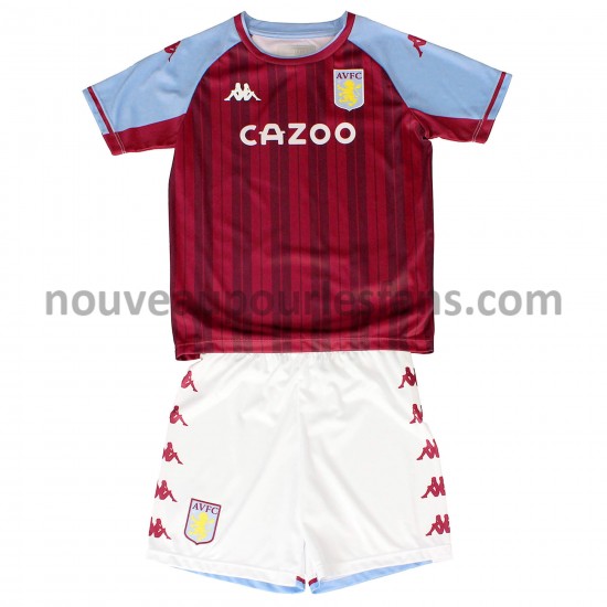Maillot Aston Villa Enfant Tenue Domicile 2021-2022 Manche Courte