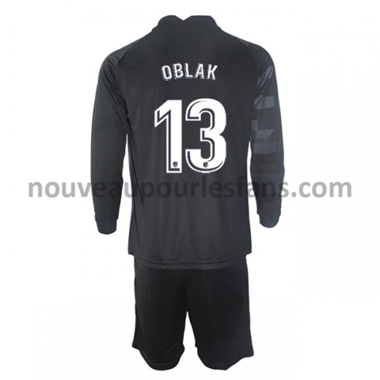 Maillot Atlético Madrid Gardien Jan Oblak 13 Enfant Tenue Extérieur 2021-2022 Manche Longue
