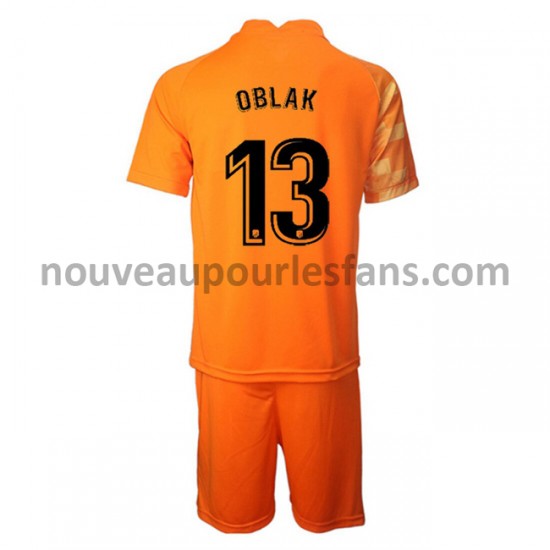 Maillot Atlético Madrid Gardien Jan Oblak 13 Enfant Tenue Domicile 2021-2022 Manche Courte