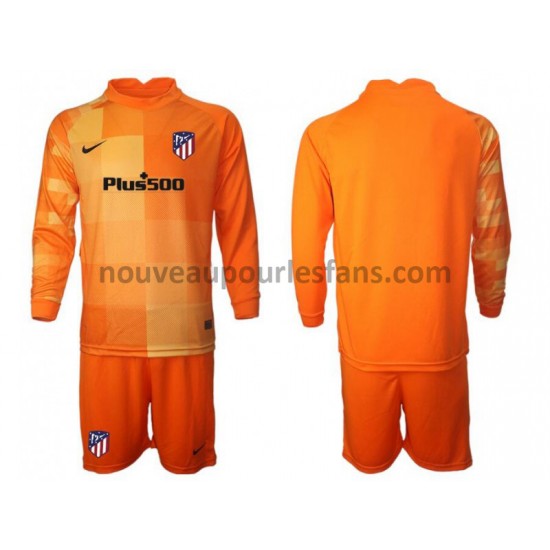 Maillot Atlético Madrid Gardien Enfant Tenue Domicile 2021-2022 Manche Longue