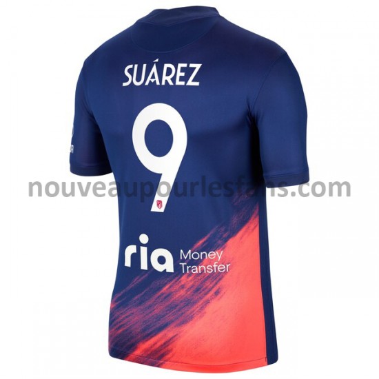 Maillot Atlético Madrid Luis Suárez Suarez 9 Tenue Extérieur 2021-2022 Manche Courte