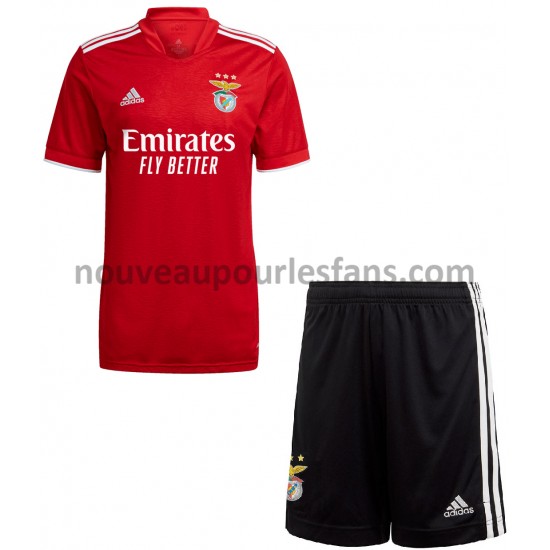 Maillot Benfica Enfant Tenue Domicile 2021-2022 Manche Courte