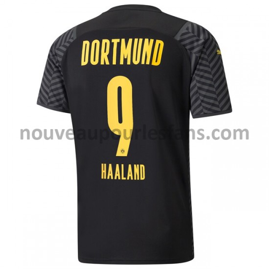 Maillot Borussia Dortmund Erling Haaland 9 Tenue Extérieur 2021-2022 Manche Courte